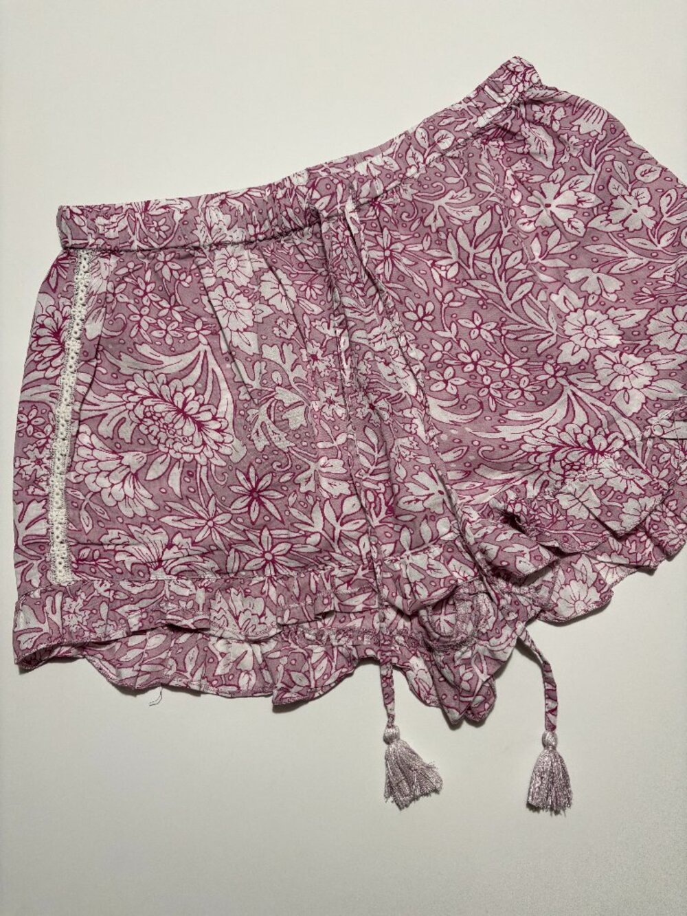 Rachel Ashwell Coquette Cottage Cotton Loungewear Shorts
